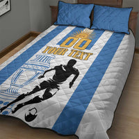 Custom Argentina Football Quilt Bed Set We Are The Champions - Wonder Print Shop
