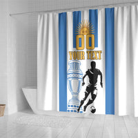 Custom Argentina Football Shower Curtain We Are The Champions