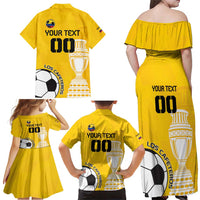 Custom Colombia Football Family Matching Off Shoulder Maxi Dress and Hawaiian Shirt Go Champions - Wonder Print Shop