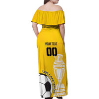 Custom Colombia Football Family Matching Off Shoulder Maxi Dress and Hawaiian Shirt Go Champions - Wonder Print Shop