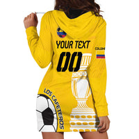 Custom Colombia Football Hoodie Dress Go Champions - Wonder Print Shop