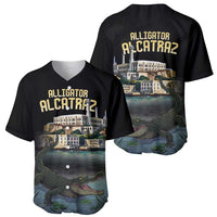 Everglades Alligator Alcatraz Florida Baseball Jersey - Wonder Print Shop