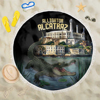 Everglades Alligator Alcatraz Florida Beach Blanket - Wonder Print Shop
