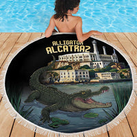Everglades Alligator Alcatraz Florida Beach Blanket - Wonder Print Shop