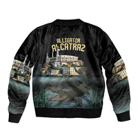 Everglades Alligator Alcatraz Florida Bomber Jacket - Wonder Print Shop