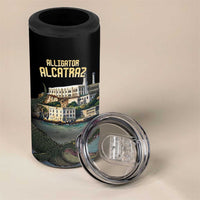Everglades Alligator Alcatraz Florida 4 in 1 Can Cooler Tumbler - Wonder Print Shop