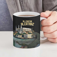 Everglades Alligator Alcatraz Florida Ceramic Mug - Wonder Print Shop