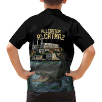 Everglades Alligator Alcatraz Florida Family Matching Off Shoulder Short Dress and Hawaiian Shirt - Wonder Print Shop