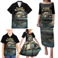 Everglades Alligator Alcatraz Florida Family Matching Puletasi and Hawaiian Shirt - Wonder Print Shop