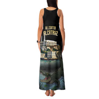 Everglades Alligator Alcatraz Florida Family Matching Tank Maxi Dress and Hawaiian Shirt - Wonder Print Shop