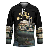 Everglades Alligator Alcatraz Florida Hockey Jersey - Wonder Print Shop