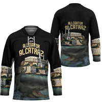 Everglades Alligator Alcatraz Florida Hockey Jersey - Wonder Print Shop