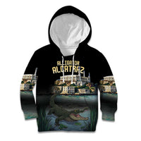 Everglades Alligator Alcatraz Florida Kid Hoodie - Wonder Print Shop