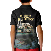 Everglades Alligator Alcatraz Florida Kid Polo Shirt - Wonder Print Shop