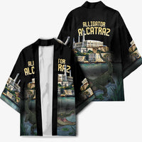 Everglades Alligator Alcatraz Florida Kimono - Wonder Print Shop