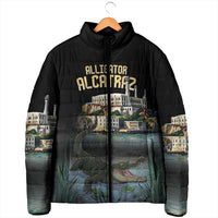 Everglades Alligator Alcatraz Florida Padded Jacket - Wonder Print Shop