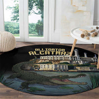 Everglades Alligator Alcatraz Florida Round Carpet - Wonder Print Shop