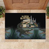 Everglades Alligator Alcatraz Florida Rubber Doormat - Wonder Print Shop