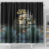 Everglades Alligator Alcatraz Florida Shower Curtain - Wonder Print Shop