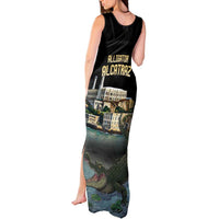 Everglades Alligator Alcatraz Florida Tank Maxi Dress - Wonder Print Shop