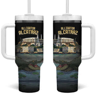Everglades Alligator Alcatraz Florida Tumbler With Handle - Wonder Print Shop