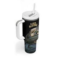Everglades Alligator Alcatraz Florida Tumbler With Handle - Wonder Print Shop