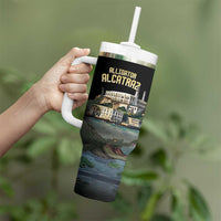 Everglades Alligator Alcatraz Florida Tumbler With Handle - Wonder Print Shop