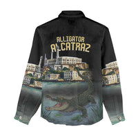 Everglades Alligator Alcatraz Florida Women Casual Shirt - Wonder Print Shop