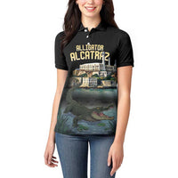 Everglades Alligator Alcatraz Florida Women Polo Shirt - Wonder Print Shop