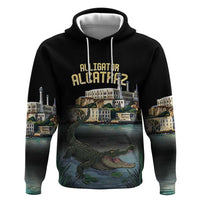 Everglades Alligator Alcatraz Florida Zip Hoodie - Wonder Print Shop