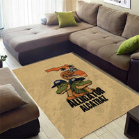 Alligator Alcatraz Prison Florida Everglades Area Rug - Wonder Print Shop