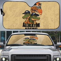 Alligator Alcatraz Prison Florida Everglades Auto Sun Shade - Wonder Print Shop