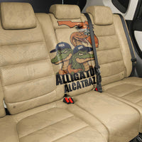 Alligator Alcatraz Prison Florida Everglades Back Car Seat Cover - Wonder Print Shop