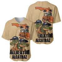 Alligator Alcatraz Prison Florida Everglades Baseball Jersey - Wonder Print Shop