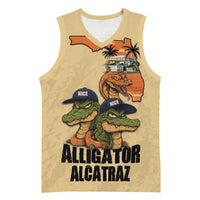 Alligator Alcatraz Prison Florida Everglades Basketball Jersey - Wonder Print Shop