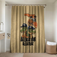 Alligator Alcatraz Prison Florida Everglades Bathroom Set - Wonder Print Shop