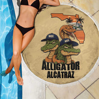 Alligator Alcatraz Prison Florida Everglades Beach Blanket - Wonder Print Shop
