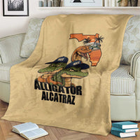 Alligator Alcatraz Prison Florida Everglades Blanket - Wonder Print Shop