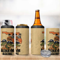 Alligator Alcatraz Prison Florida Everglades 4 in 1 Can Cooler Tumbler - Wonder Print Shop