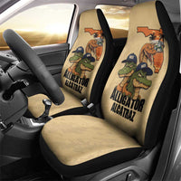 Alligator Alcatraz Prison Florida Everglades Car Seat Cover - Wonder Print Shop