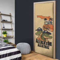 Alligator Alcatraz Prison Florida Everglades Door Cover - Wonder Print Shop