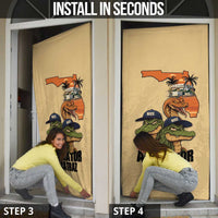 Alligator Alcatraz Prison Florida Everglades Door Cover - Wonder Print Shop