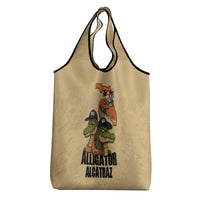 Alligator Alcatraz Prison Florida Everglades Grocery Bag - Wonder Print Shop