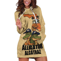 Alligator Alcatraz Prison Florida Everglades Hoodie Dress - Wonder Print Shop