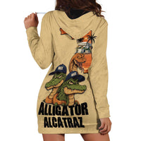 Alligator Alcatraz Prison Florida Everglades Hoodie Dress - Wonder Print Shop
