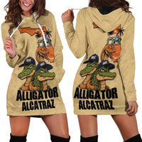 Alligator Alcatraz Prison Florida Everglades Hoodie Dress - Wonder Print Shop