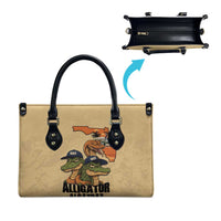 Alligator Alcatraz Prison Florida Everglades Leather Bag - Wonder Print Shop