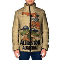 Alligator Alcatraz Prison Florida Everglades Padded Jacket - Wonder Print Shop