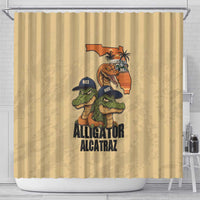 Alligator Alcatraz Prison Florida Everglades Shower Curtain - Wonder Print Shop