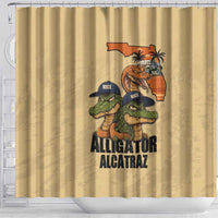 Alligator Alcatraz Prison Florida Everglades Shower Curtain - Wonder Print Shop